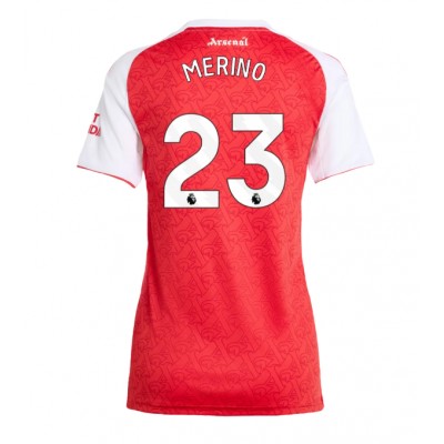 Fotballdrakt Dame Arsenal Mikel Merino #23 Hjemmedrakt 2025-26 Kortermet Fotballdrakt Dame Arsenal Mikel Merino #23 Hjemmedrakt 2025-26 Kortermet